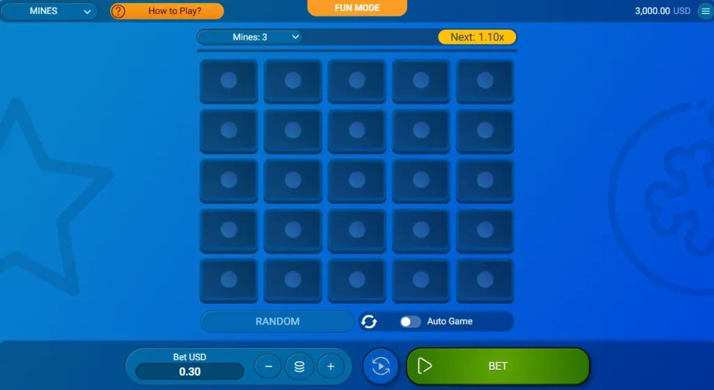 Mines Game gameplay