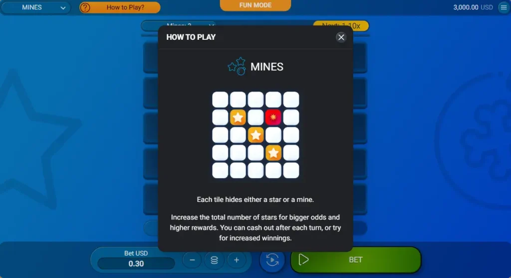 Mines Game how to play